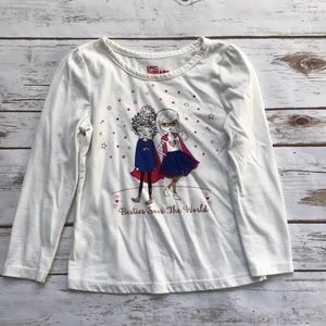 EPIC THREADS White Superhero Besties Shirt